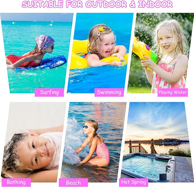 Catalonia Princess Hooded Bath Towel for 2 to 6 Years Girl, 100% Cotton Water Absorption Beach Poncho Swim Changing Robe, Sand Proof