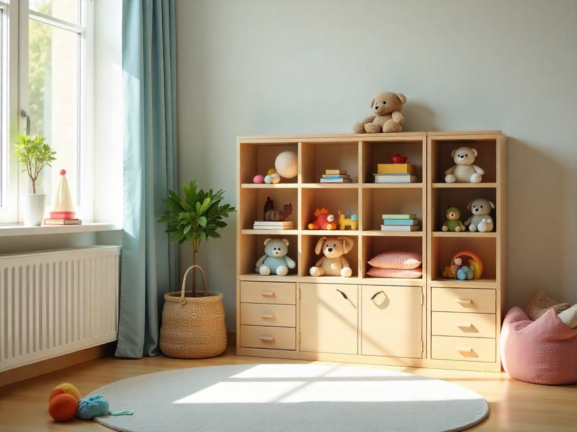 Create a Smart, Stylish, and Montessori-Inspired Space with Our Kids Bookshelf and Toy Storage