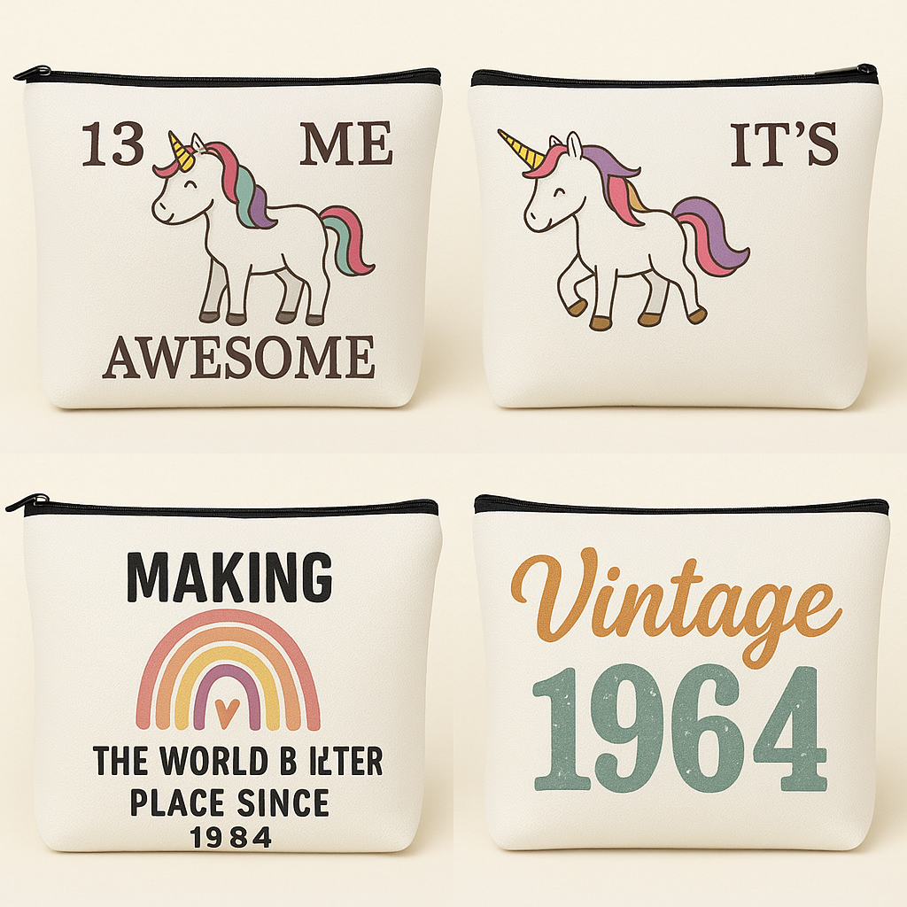 Birthday Year Makeup Bag Gift