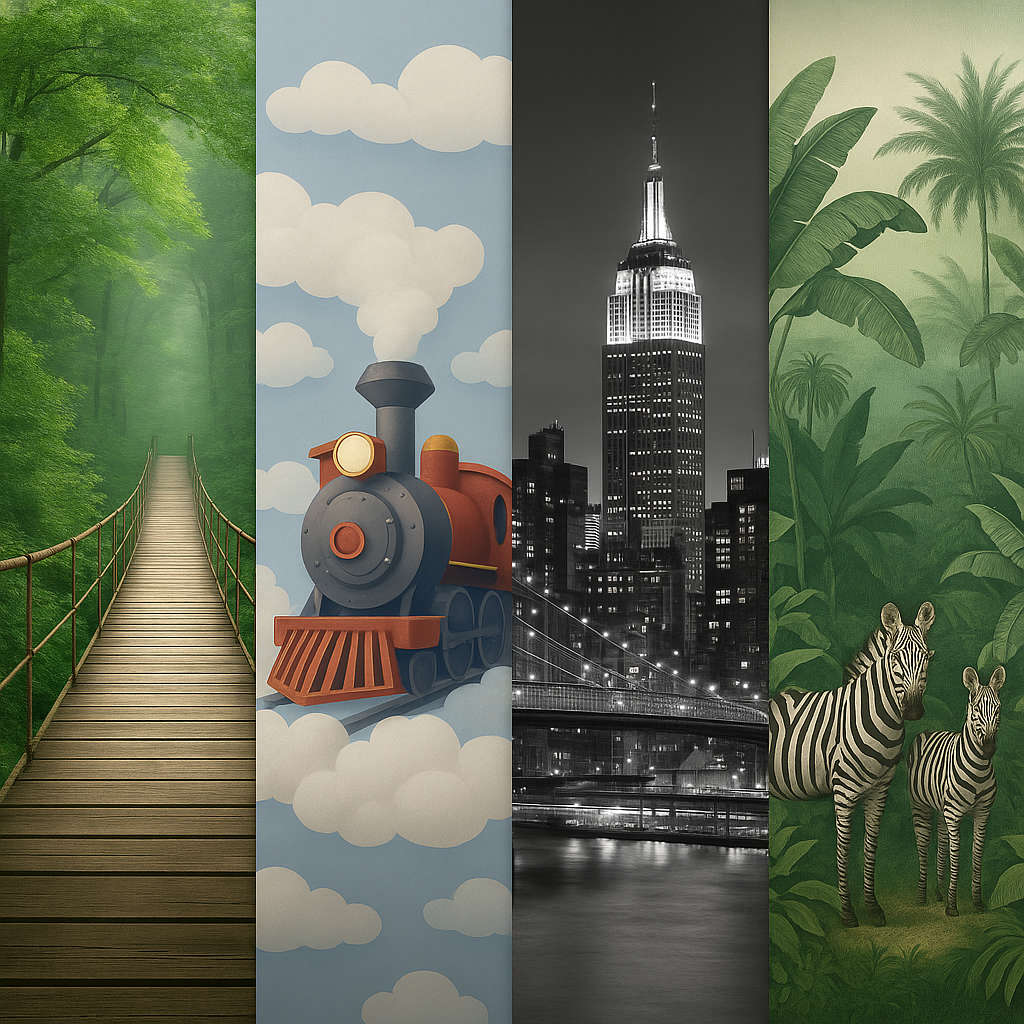 Nature & City 3D Wallpaper