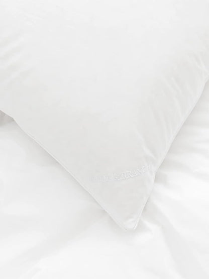 BOLL & BRANCH Down Chamber Pillow – Luxury 100% Organic Cotton Shell – Cleaner Cruelty Free US Down Bedding – Premium Comfort and Superior Head Support– Medium, Standard