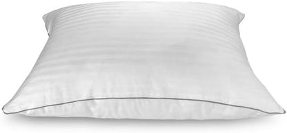 Set of 2 Bed Pillows for Sleeping Standard | Comfortable and Supportive | Premium Soft Down Alternative Microfiber Filled | Back and Side Sleeper Pillow