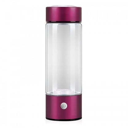 Hydrogen Water Bottle, Portable Hydrogen Water Bottle Generator, Ion Water Bottle Improve Water Quality in 3 Minutes, Water Ionizer Machine Suitable for Daily Drinking (Rose Red), H20G0