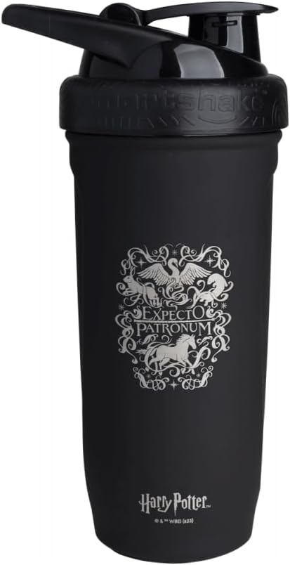 Smartshake Reforce Stainless Steel Harry Potter Expecto Patronum Style Shaker Bottle (900 ML /30oz) | Lightweight Resistance Sports Shaker Bottle with a Soft Lid | Leakproof, BPA Free & DEHP Free