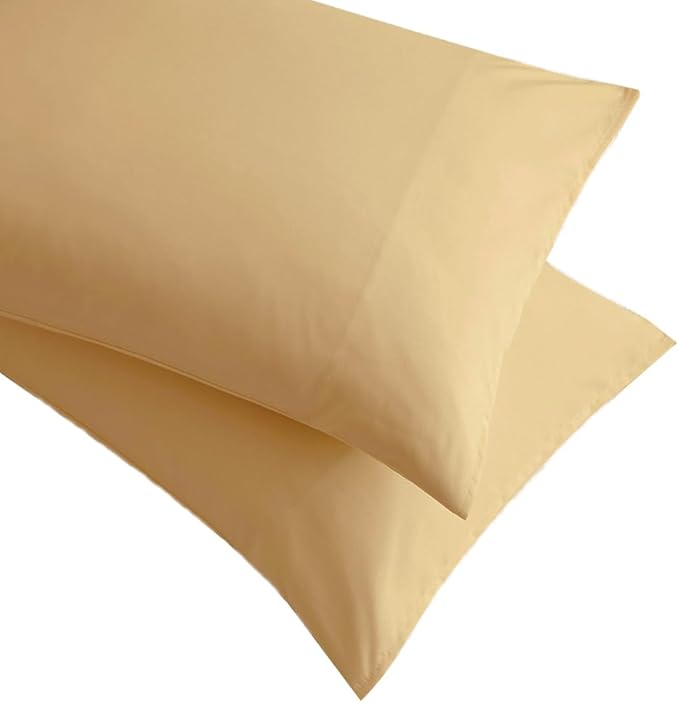Toddler Pillow Cases Set of 2 Microfiber Pillow Cases Soft Comfortable Not Shrink Travel Pillow Cases 14x20 Earthy Yellow Pillow Covers Envelope Style
