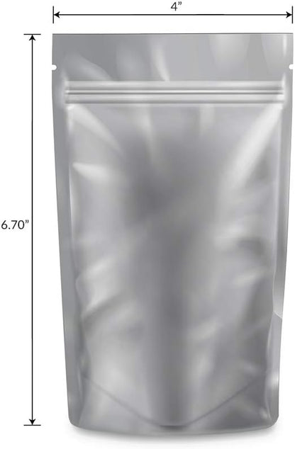Mylar Bags Smell Proof 1/4 Ounce Black/Clear - 1000 Count 6.7" X 4" 6mill Thickness - Packaging Bags - Mylar Bags For Food Storage - Resealable Bags - Smell Proof Bags - Dispensary Packaging