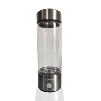 Hydrogen Rich Health Cup Alkaline Ionizer Generator USB Rechargeable Electrolysis Generator Ionization Bottle Weak Alkaline Cup Anti-Oxidation and Anti-Aging Glass Health Cup
