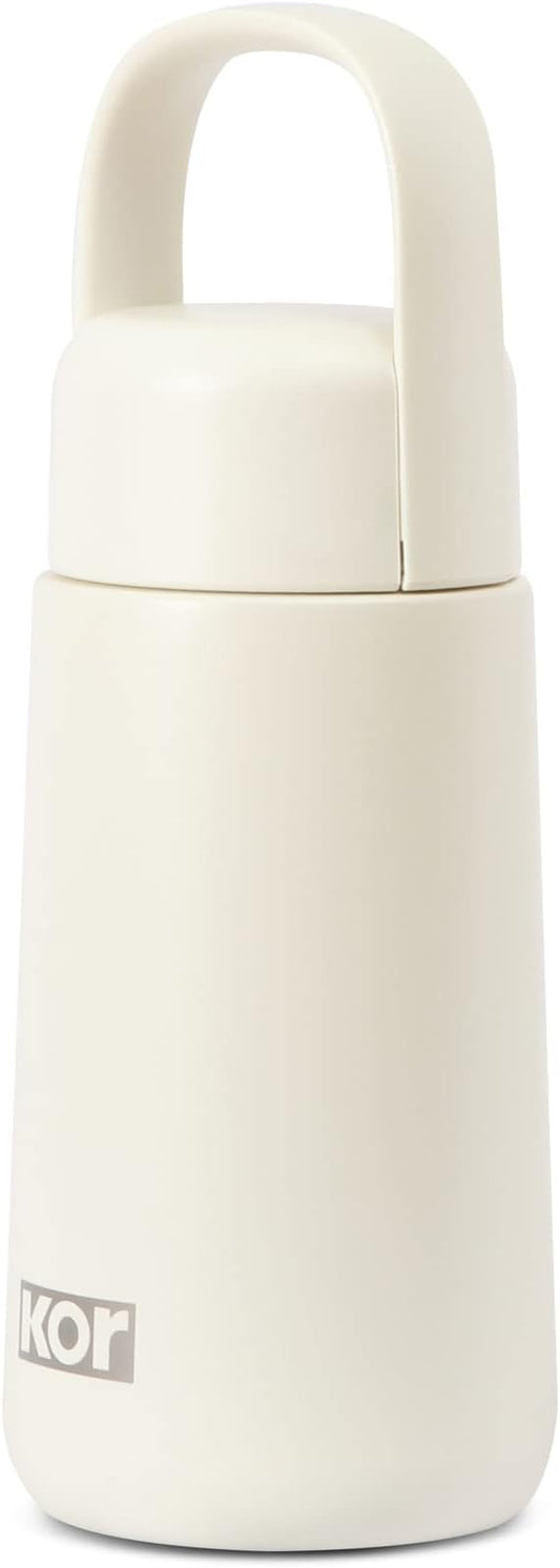 KOR Melrose 12oz Double Wall Insulated Water Bottle - Keeps Beverages Hot for 12hrs, Cold for 24hrs - Stainless Steel Design - Contoured Perfect Spout for Drinking