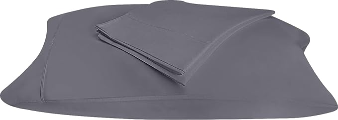 Utopia Bedding Queen Pillow Cases - 2 Pack - Envelope Closure - Soft Brushed Microfiber Fabric - Shrinkage and Fade Resistant Pillow Covers 20 X 30 Inches (Queen, Grey)