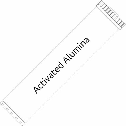 4.5" x 20" Activated Alumina water filter cartridge to reduce Fluoride and arsenic from your water. Whole house application