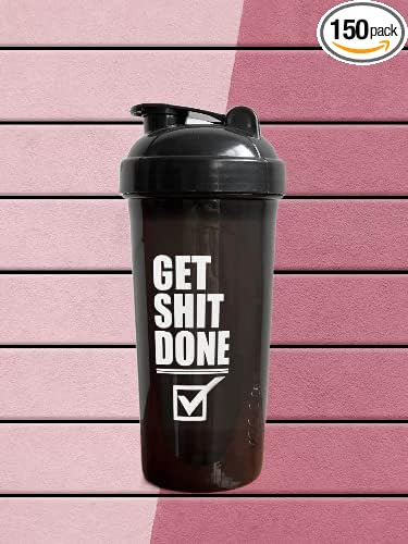 Shaker Bottle For Protein shakes | Pre workout | Plastic Blender | Fitness Bottle | Protein Shake (Black)