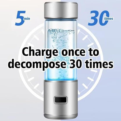 Hydrogen Water Bottle is a 3-Purpose Hydrogen Water Generator That uses Advanced SPE and PEM Over 3000 ppb of odourless Hydrogen Water 2024-New Upgrade (No Hydrogen Absorption)