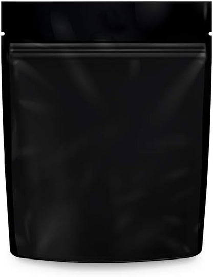 Mylar Bags Smell Proof 1 Gram Black/Clear - 1000 Count 4.125"X3.35" 6mill Thickness - Packaging Bags - Mylar Bags For Food Storage - Resealable Bags - Smell Proof Bags