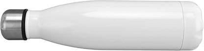 Thermal Flask, Water Bottles Durable Stainless Steel Double Wall Easy to for Camping Hiking Travel for School Outdoor Sports(Bright White)