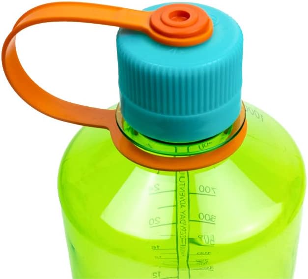 Nalgene Sustain Tritan BPA-Free Water Bottle Made with Material Derived from 50% Plastic Waste, 32 OZ, Narrow Mouth, Pear