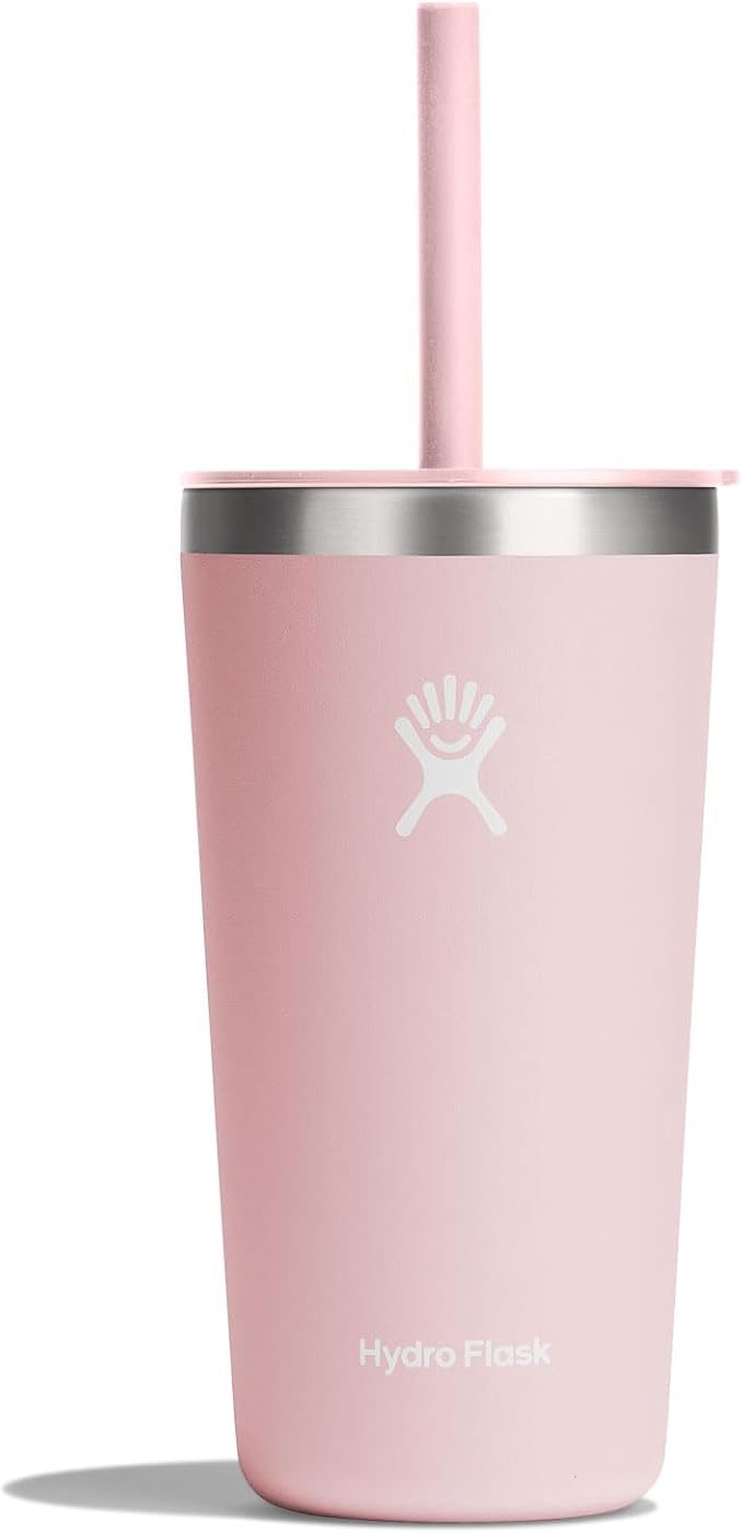Hydro Flask Travel Tumbler Stainless Steel Vacuum Insulated Tumbler with Lid and Straw for Cold Water and Drinks for Sports, School, Work, Car, Travel, Weekends