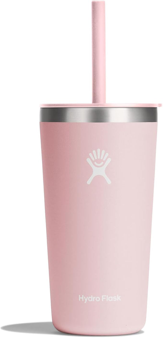 Hydro Flask Travel Tumbler Stainless Steel Vacuum Insulated Tumbler with Lid and Straw for Cold Water and Drinks for Sports, School, Work, Car, Travel, Weekends