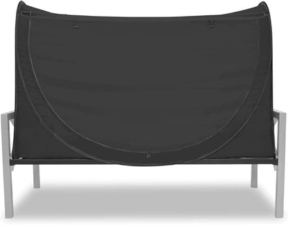 Privacy Pop up Eclipse Bed Tent Bed Drapes (Black, Full)