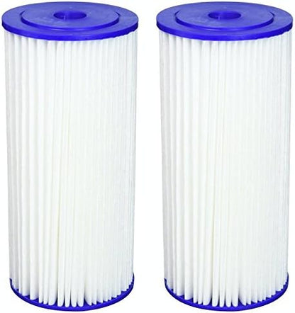 Fette Filter - Heavy Duty Sediment Filter Compatible with R50-BBSA. Also Compatible with GE FXHSC, Pentek R50-BB and Dupont WFHDC3001. Whole House Filters. (2-Pack)