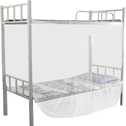 Mosquito Net for Bed Canopy,4 Corner Post Bed Canopy Mosquito Net Twin Full Queen Size Netting White Camping Screen House (Twin)