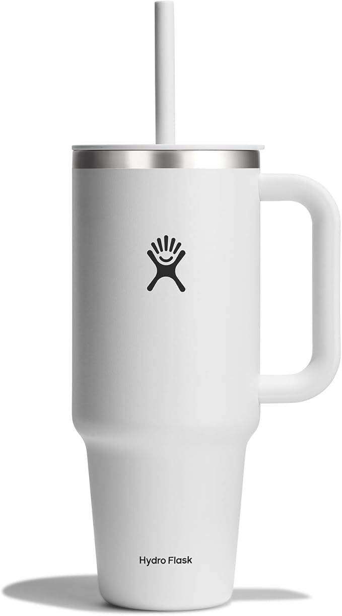 Hydro Flask Travel Tumbler Stainless Steel Vacuum Insulated Tumbler with Lid and Straw for Cold Water and Drinks for Sports, School, Work, Car, Travel, Weekends
