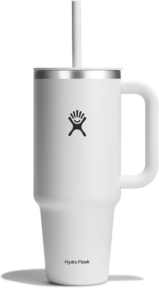 Hydro Flask Travel Tumbler Stainless Steel Vacuum Insulated Tumbler with Lid and Straw for Cold Water and Drinks for Sports, School, Work, Car, Travel, Weekends