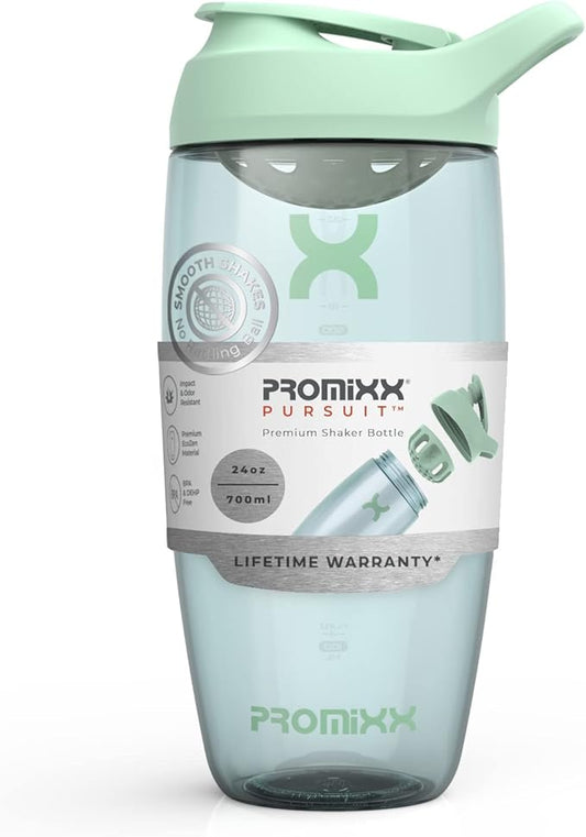 Promixx PURSUIT Protein Shaker Bottle – Premium Sports Blender Bottles for Protein Mixes and Supplement Shakes – Easy Clean, Durable Protein Shaker Cup