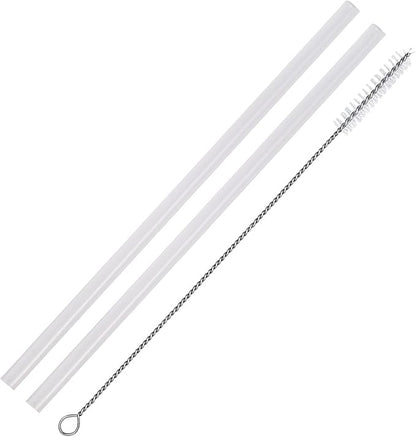 Straw for 32 40 64 128 oz Water Bottle, Wide Mouth Stainless Steel Water Bottle Straw and Straw Brush Replacement