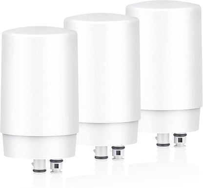 Faucet Water Filter Replacement for Brita Faucet Filter，Brita FR-200, FF-100 Replacement Filter-3 piece,White