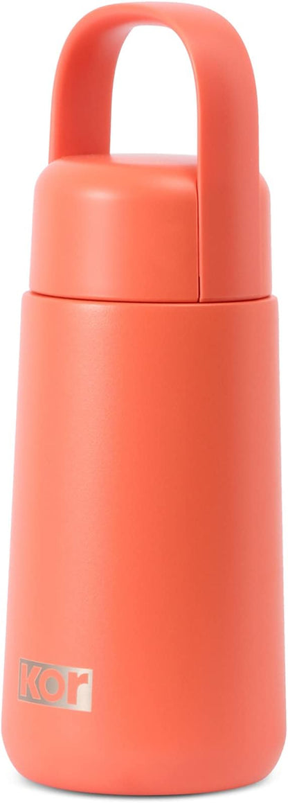 KOR Melrose 12oz Double Wall Insulated Water Bottle - Keeps Beverages Hot for 12hrs, Cold for 24hrs - Stainless Steel Design - Contoured Perfect Spout for Drinking