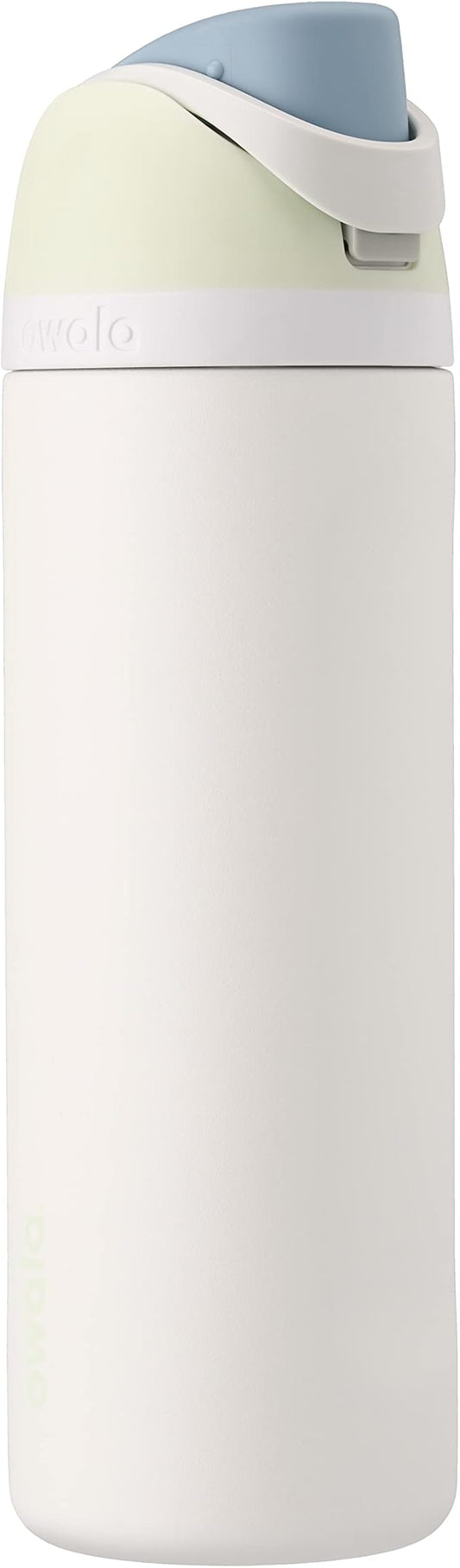 Owala FreeSip Insulated Stainless Steel Water Bottle & Silicone Water Bottle Boot, Anti-Slip Protective Sleeve & 2-in-1 Water Bottle Brush Cleaner and Water Bottle Straw Cleaner Brush