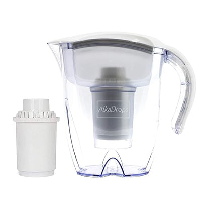 Water Filter Pitcher for Tap and Drinking Water, Large BPA Free Tap Water Purifier Pitchers with Ultrafiltration Filter - 3.5L(White）