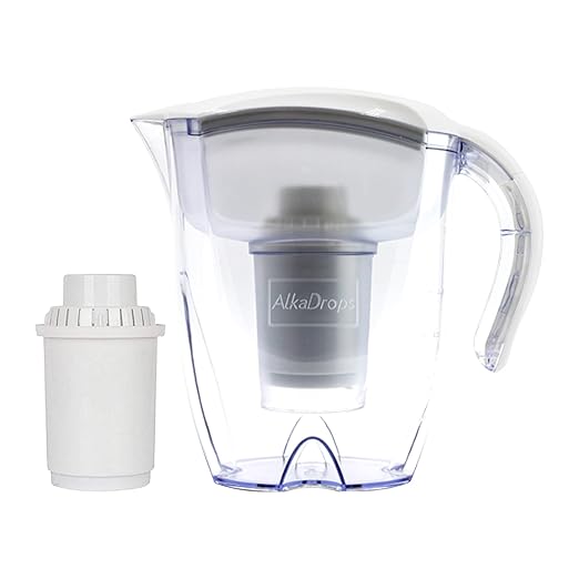 Water Filter Pitcher for Tap and Drinking Water, Large BPA Free Tap Water Purifier Pitchers with Ultrafiltration Filter - 3.5L(White）