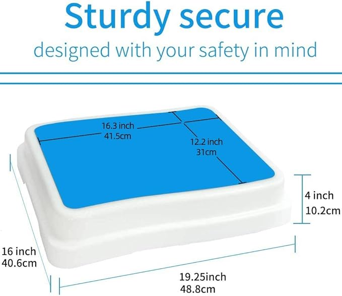 Bath Step,Set of 3 Stackable Bathtub Non Slip Safety Step Stool, Indoor/Outdoor Handicap Wideing Hands Free Platform Medical Portable Stack-Able, for High Beds, Kitchens,Bathroom.