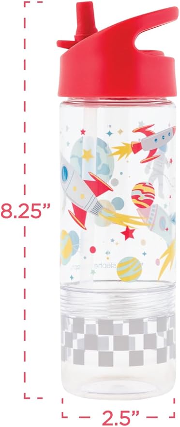 Stephen Joseph SIP and Snack Sloth Bottle Combo Bottle 350ml + Snack Cup 104ml, 2.5”x 8.25” (6.3cm x 2cm), Pink