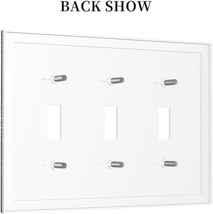 Tree of Life Blackground 3 Gang Light Switch Plate Decorative Hippie Sun Moon Star Triple Toggle Wall Plate Cover Electrical Faceplate Switchcover for Bathroom Bedroom Livingroom Art Panel Decor