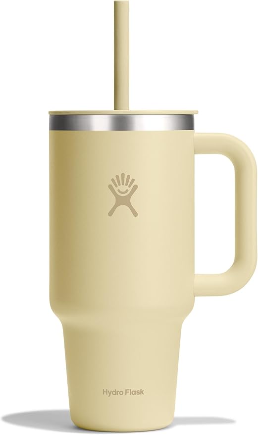 Hydro Flask Travel Tumbler Stainless Steel Vacuum Insulated Tumbler with Lid and Straw for Cold Water and Drinks for Sports, School, Work, Car, Travel, Weekends