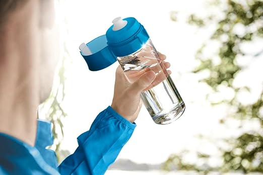 BRITA Fill and Go Vital Water Filter Bottle, Pink, Pack of 1