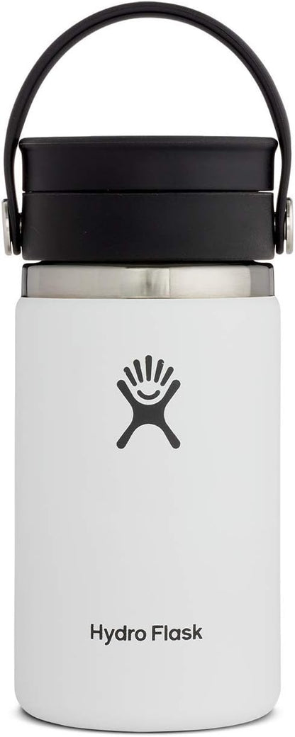 Hydro Flask Stainless Steel Wide Mouth Bottle with Flex Sip Lid and Double-Wall Vacuum Insulation for Coffee, Tea and Drinks