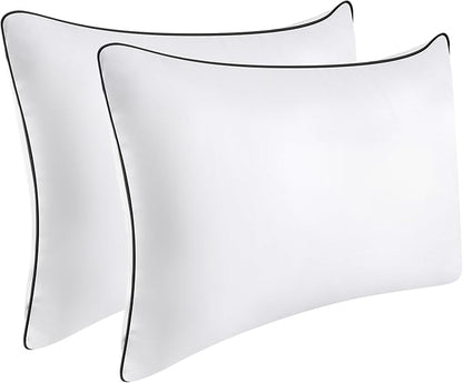 OPPOSY Bed Pillows for Sleeping 2Pack Medium Firm, Standard Size Set of 2, Cooling Pillows Hotel Quality with Premium Soft Down Alternative Fill for Back, Stomach or Side Sleepers（Pack of 2）