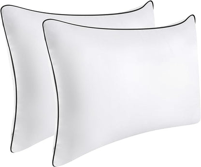 OPPOSY Bed Pillows for Sleeping 2Pack Medium Firm, King Size Set of 2, Cooling Pillows Hotel Quality with Premium Soft Down Alternative Fill for Back, Stomach or Side Sleepers（Pack of 2）