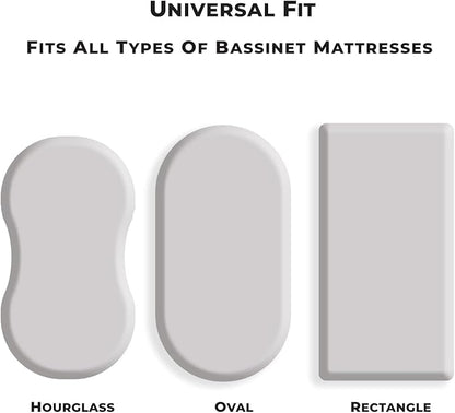 Bassinet Sheet, 100% Cotton Knitted Jersey, Fit Bassinet Crib Mattresses, Fitted Crib Sheets, Super Soft, Toddler Fitted Sheet, Unisex,2 Pack,Green/Flowers, 17x32x4