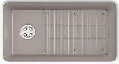 KOHLER K-8206-CM3 Cairn Sink, 33 in, Matte Taupe