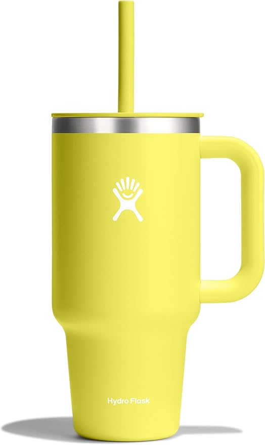 Hydro Flask Travel Tumbler Stainless Steel Vacuum Insulated Tumbler with Lid and Straw for Cold Water and Drinks for Sports, School, Work, Car, Travel, Weekends