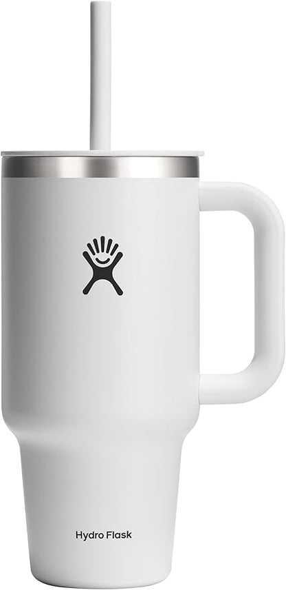 Hydro Flask Travel Tumbler Stainless Steel Vacuum Insulated Tumbler with Lid and Straw for Cold Water and Drinks for Sports, School, Work, Car, Travel, Weekends