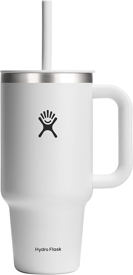 Hydro Flask Travel Tumbler Stainless Steel Vacuum Insulated Tumbler with Lid and Straw for Cold Water and Drinks for Sports, School, Work, Car, Travel, Weekends
