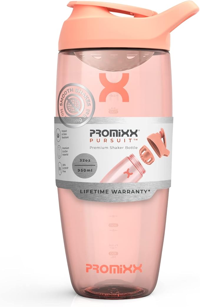 Promixx PURSUIT Protein Shaker Bottle – Premium Sports Blender Bottles for Protein Mixes and Supplement Shakes – Easy Clean, Durable Protein Shaker Cup