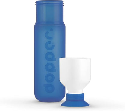 Preserve Dopper Water Bottle, 15.25 Ounce, Pacific Blue
