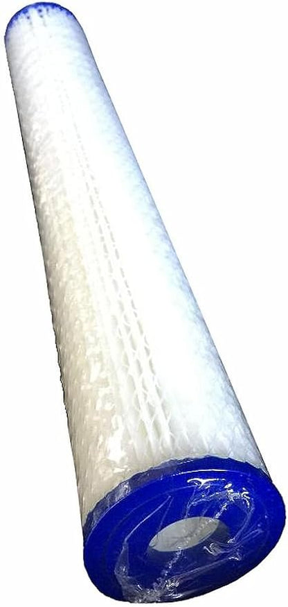 WFD, WF-PE205 2.5"x20" 5 Micron Pleated Sediment Water Filter Cartridge, Fits in 20" Standard Size Housings of Filter Systems (2 Pack, 5 Micron)