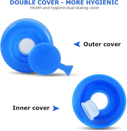Tofficu 1.5 Gallon Water Jug Portable Water Container with Cover and with Handle, Camping Water Container Water Storage Containers for Outdoor Hiking